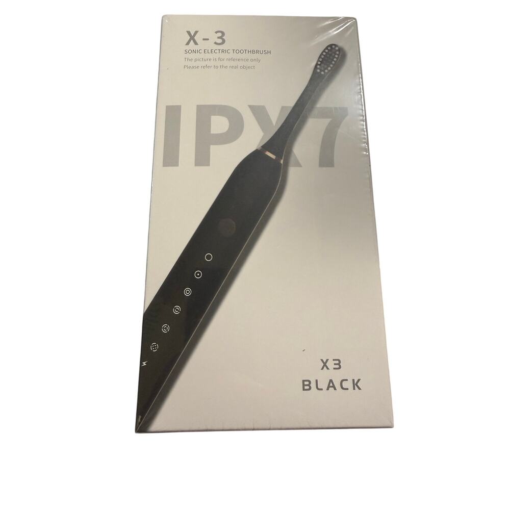X-3 Sonic Electric Toothbrush, Black, Set of Two, Black & White, NWT